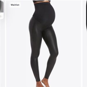 SPANX®
Mama Maternity Faux Leather Leggings Very Black
